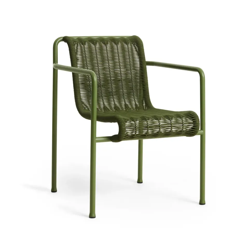 Silla con reposabrazos Palissade Cord Dining, Olive*HAY New