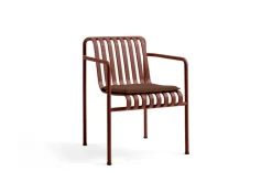 Silla con reposabrazos Palissade Dining, Iron red*HAY Clearance