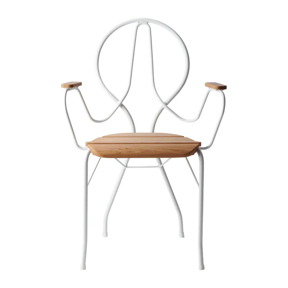 Silla con reposabrazos Pia, Soporte de acero lacado - roble aceitado*Gärsnäs Sale