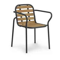 Silla con reposabrazos Vig Robinia, Black*Normann Copenhagen Clearance