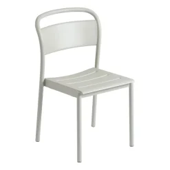 Silla de acero Linear steel side chair, grey (RAL 7044)*Muuto Sale