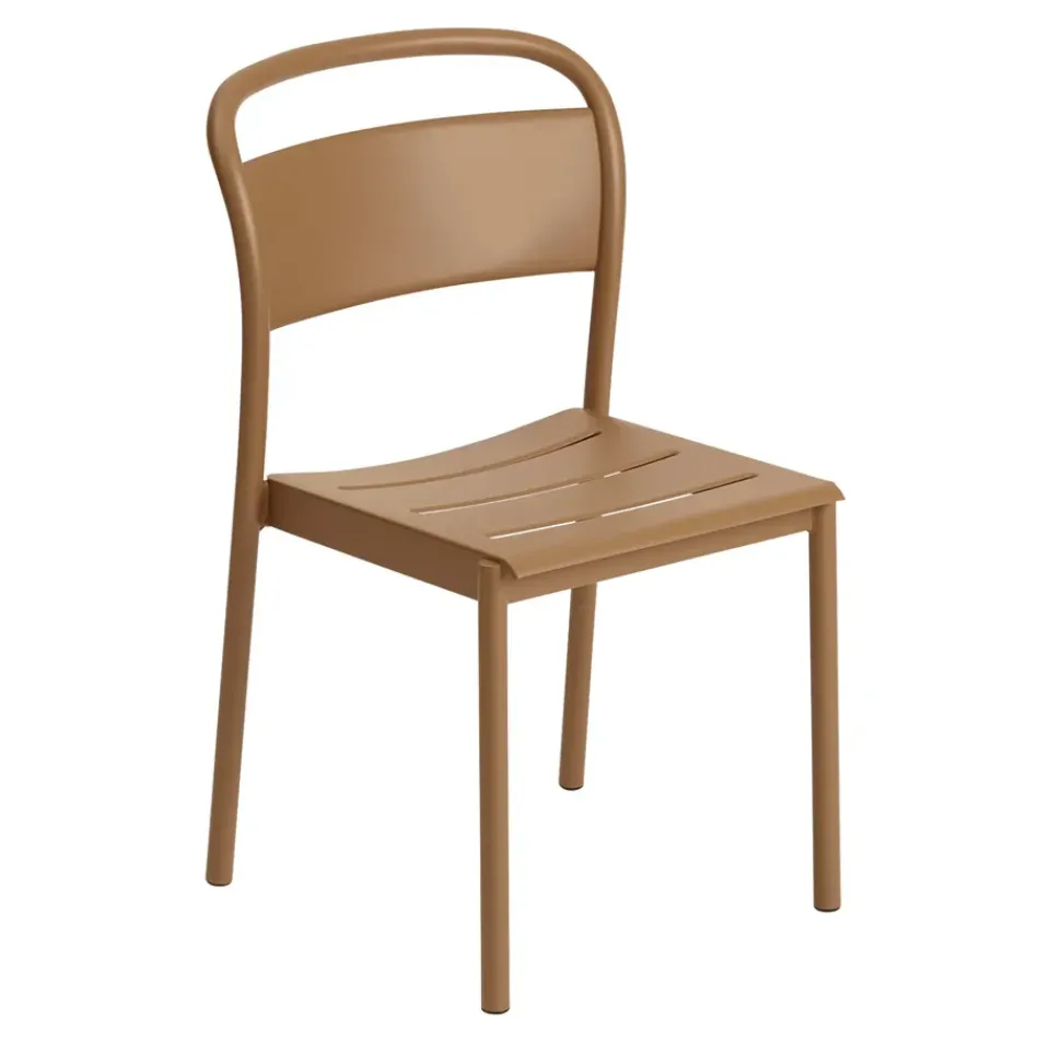 Silla de acero Linear steel side chair, Burnt orange*Muuto Clearance
