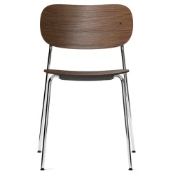 Silla de comedor Co patas cromadas, Roble teñido oscuro*Audo Copenhagen Online