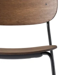 Silla de comedor con patas negras Co , Roble teñido oscuro*Audo Copenhagen New