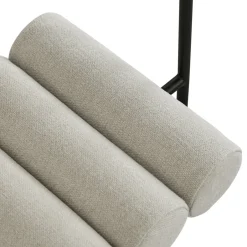 Silla de comedor Hiro, Black frame-Sand*101 Copenhagen Clearance