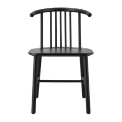 Silla de comedor VIOR, Roble lacado en negro*NJRD