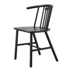 Silla de comedor VIOR, Roble lacado en negro*NJRD