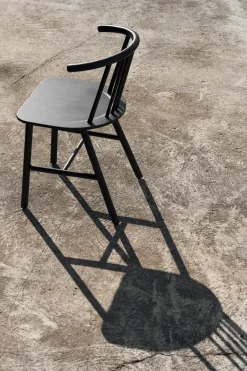 Silla de comedor VIOR, Roble lacado en negro*NJRD
