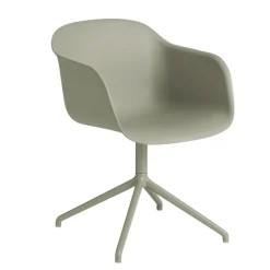 Silla de oficina Fiber armchair swivel base, dusty green*Muuto New