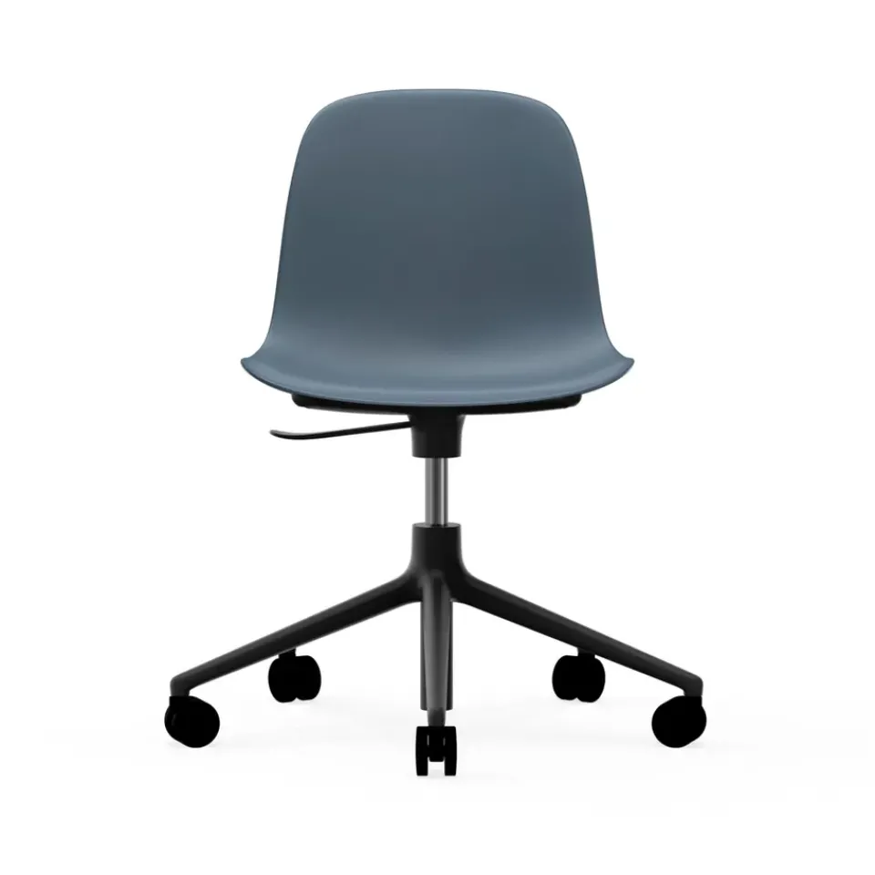 Silla de oficina Form chair swivel 5W, , aluminio negro, ruedas*Normann Copenhagen Discount