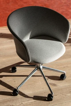Silla de oficina Kendo Swivel con 5 ruedas, Porcelain-polished aluminium*Hem Sale