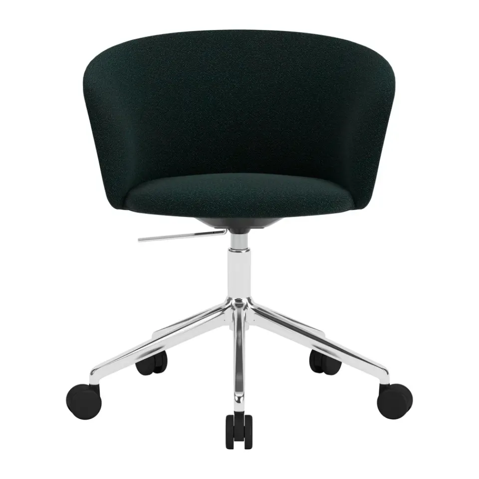 Silla de oficina Kendo Swivel con 5 ruedas, Pine-polished aluminium*Hem Sale