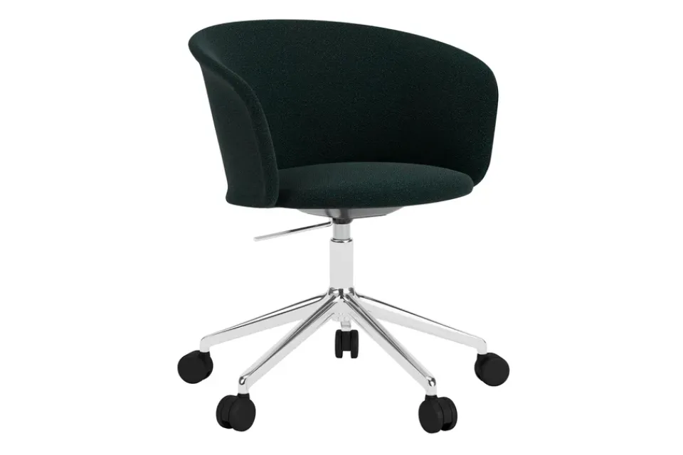 Silla de oficina Kendo Swivel con 5 ruedas, Pine-polished aluminium*Hem Sale