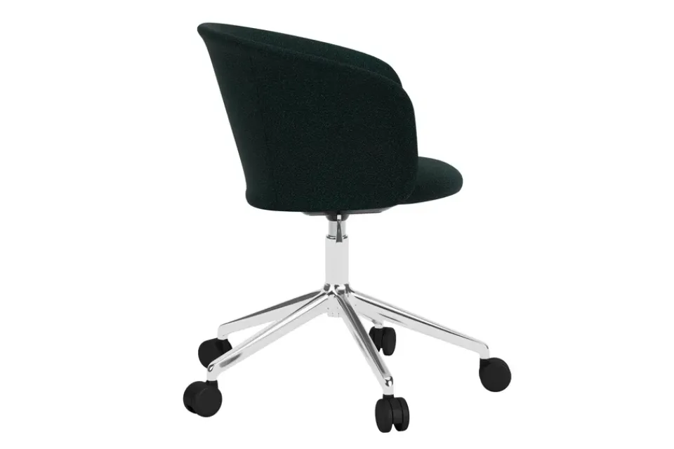 Silla de oficina Kendo Swivel con 5 ruedas, Pine-polished aluminium*Hem Sale