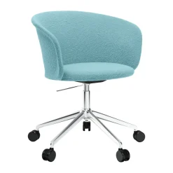 Silla de oficina Kendo Swivel con 5 ruedas, Icicle-polished aluminium*Hem New