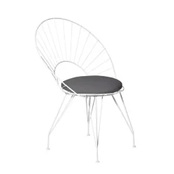 Silla Desirée, /marrón, base blanca*Swedese New