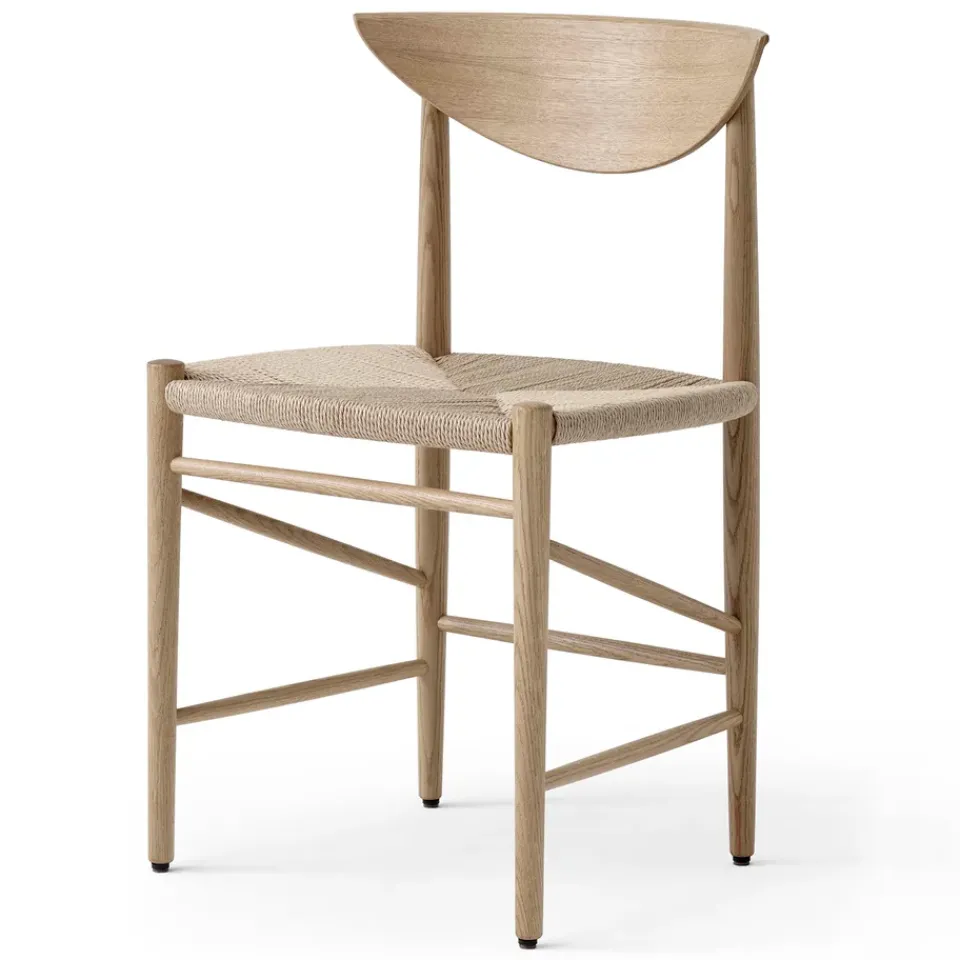 Silla Drawn HM3, Roble barnizado blanco*&Tradition