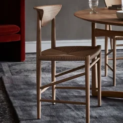 Silla Drawn HM3, Roble barnizado blanco*&Tradition