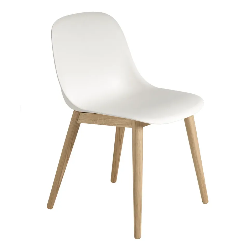 Silla Fiber Side Chair con patas de madera, -roble*Muuto New