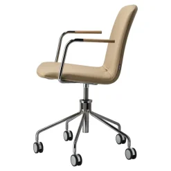 Silla giratoria con base de cromo Day, Roble-natural-H&S-elmosoft 02119*Gärsnäs Discount