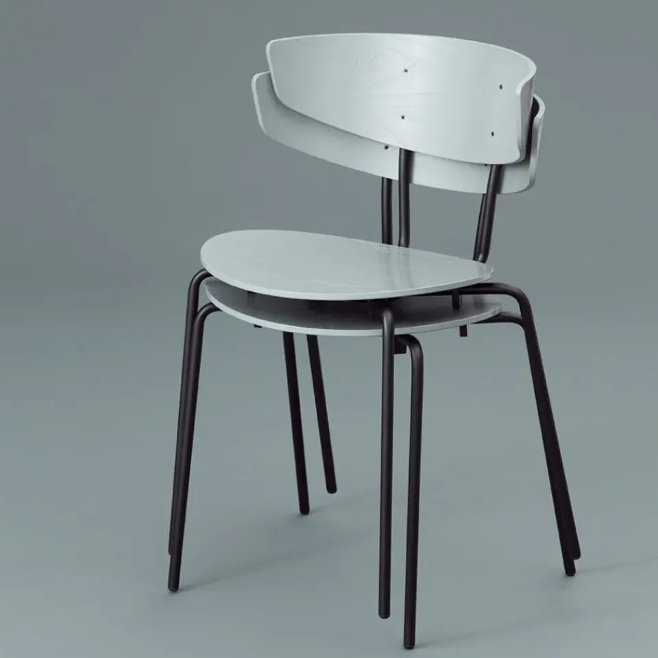 Silla Herman, Red brown, patas de fresno en marrón rojizo*Ferm Living Best