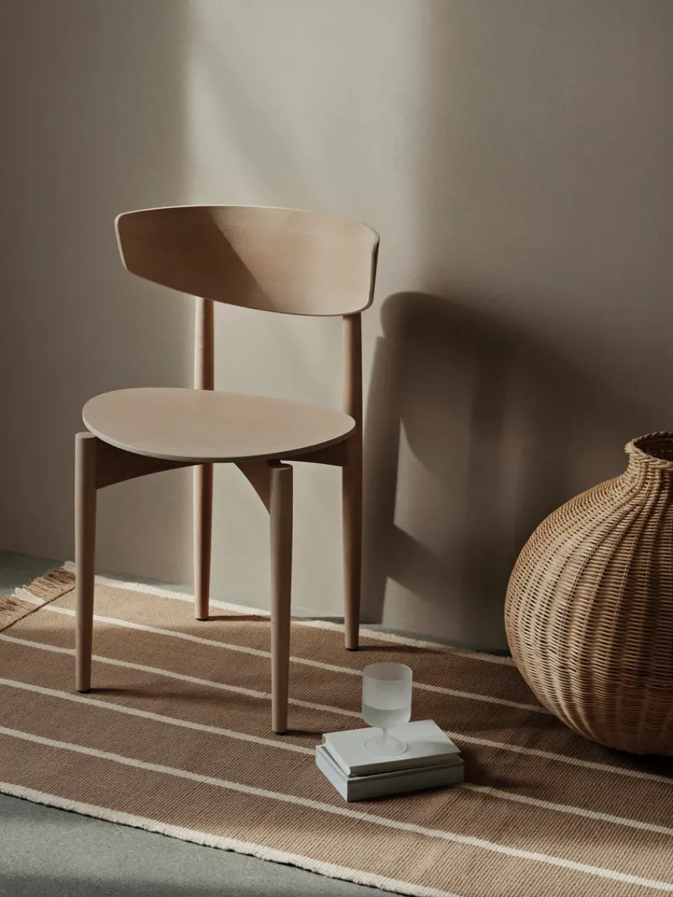 Silla Herman, White Oiled Beech*Ferm Living
