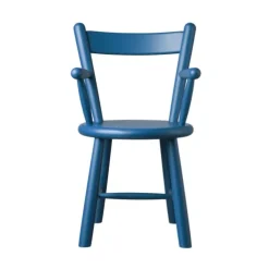 Silla infantil P9, Beech blue painted*FDB Møbler Sale
