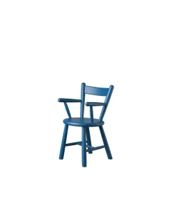Silla infantil P9, Beech blue painted*FDB Møbler Sale