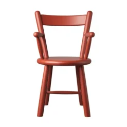 Silla infantil P9, Beech red painted*FDB Møbler Discount