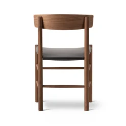 Silla J39, Aceite nogal-cuero Omni 377 oscuro*Fredericia Furniture
