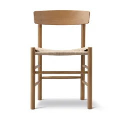 Silla J39, Barnizado Vintage -trenzado natural*Fredericia Furniture Sale