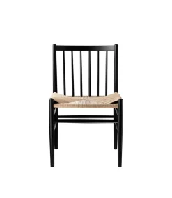 Silla J80, Beech black painted-nature*FDB Møbler New