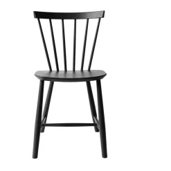 Silla J46, Beech black painted*FDB Møbler