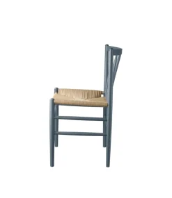 Silla J80, Beech blue grey painted-nature*FDB Møbler Sale
