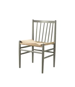 Silla J80, Beech moss grey painted-nature*FDB Møbler