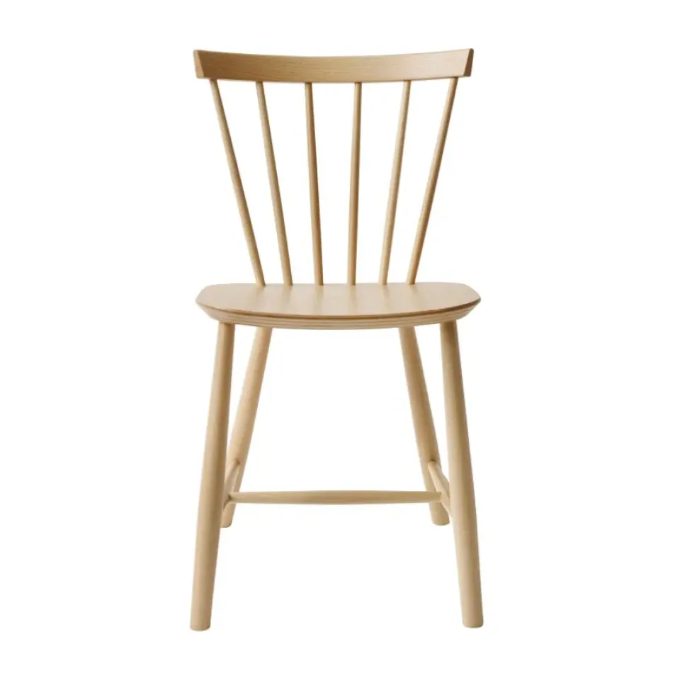 Silla J46, Beech nature lacquered*FDB Møbler Hot