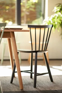 Silla J46, Beech red painted*FDB Møbler Best
