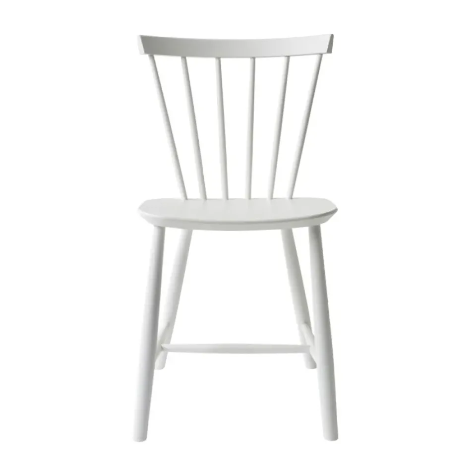 Silla J46, Beech white painted*FDB Møbler Outlet