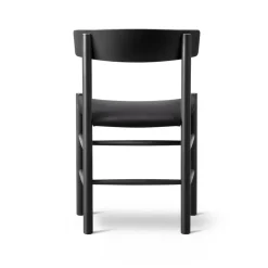 Silla J39, Haya lacada en -black canvas*Fredericia Furniture Best