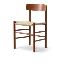 Silla J39, Herritage red-trenzado natural*Fredericia Furniture Hot