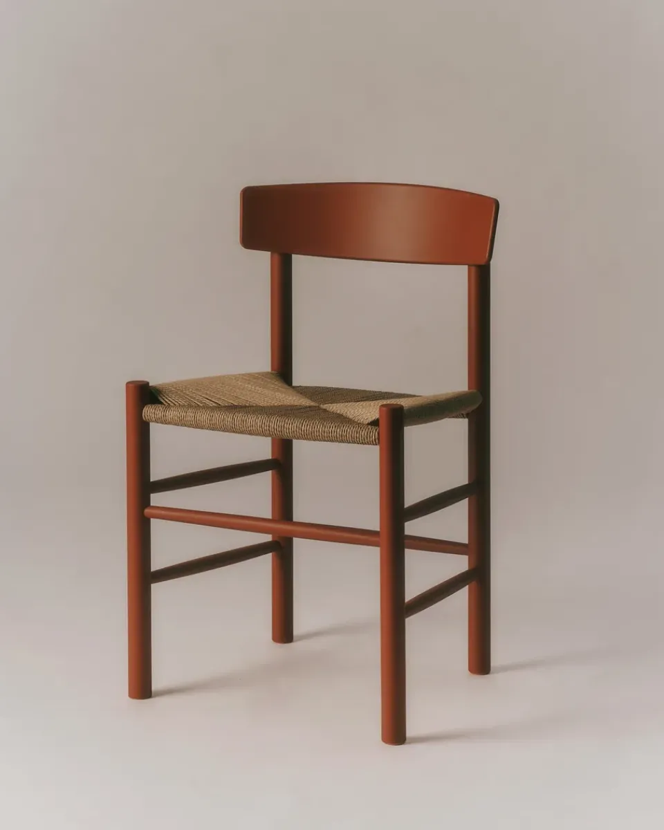Silla J39, Herritage red-trenzado natural*Fredericia Furniture Hot
