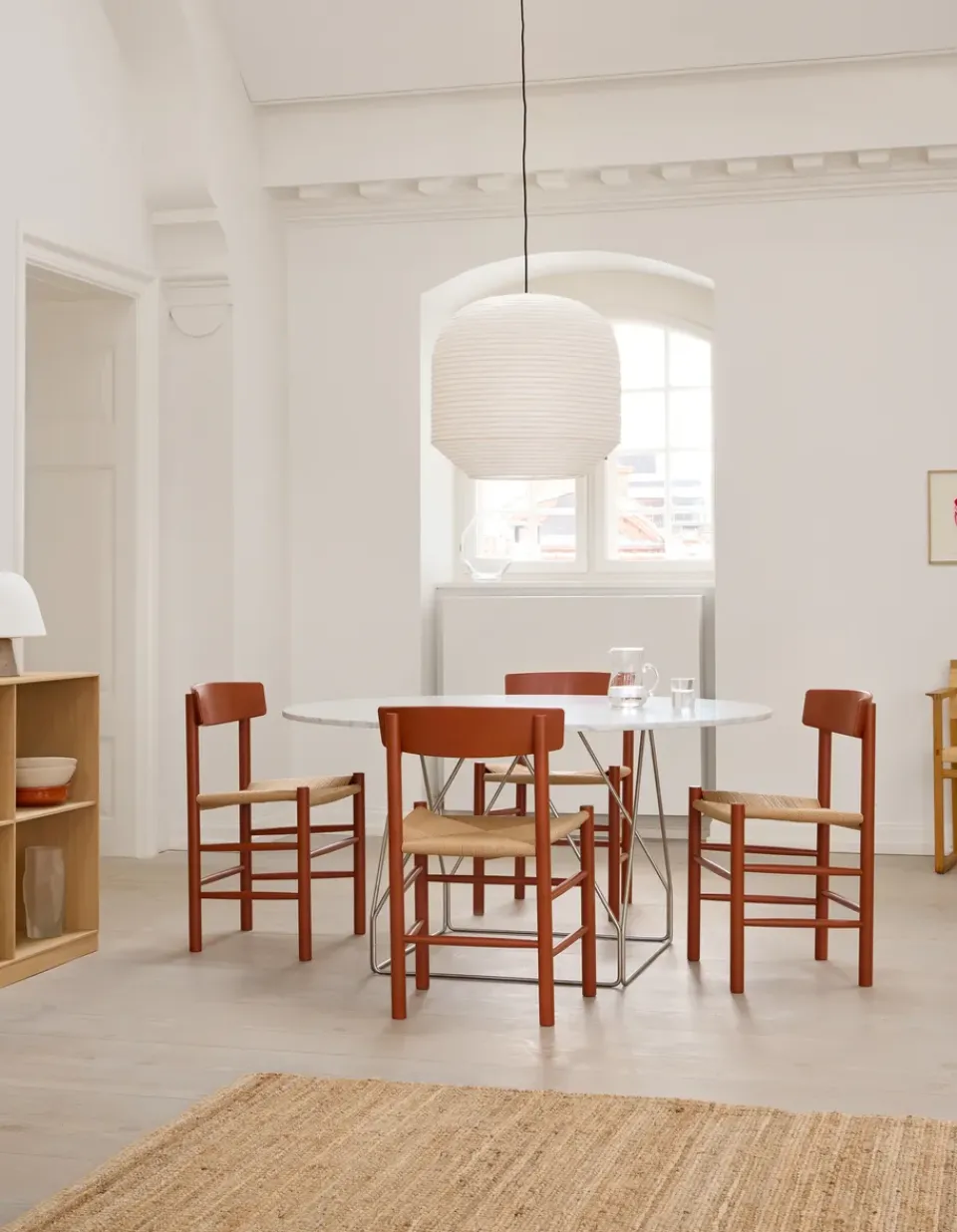 Silla J39, Herritage red-trenzado natural*Fredericia Furniture Hot