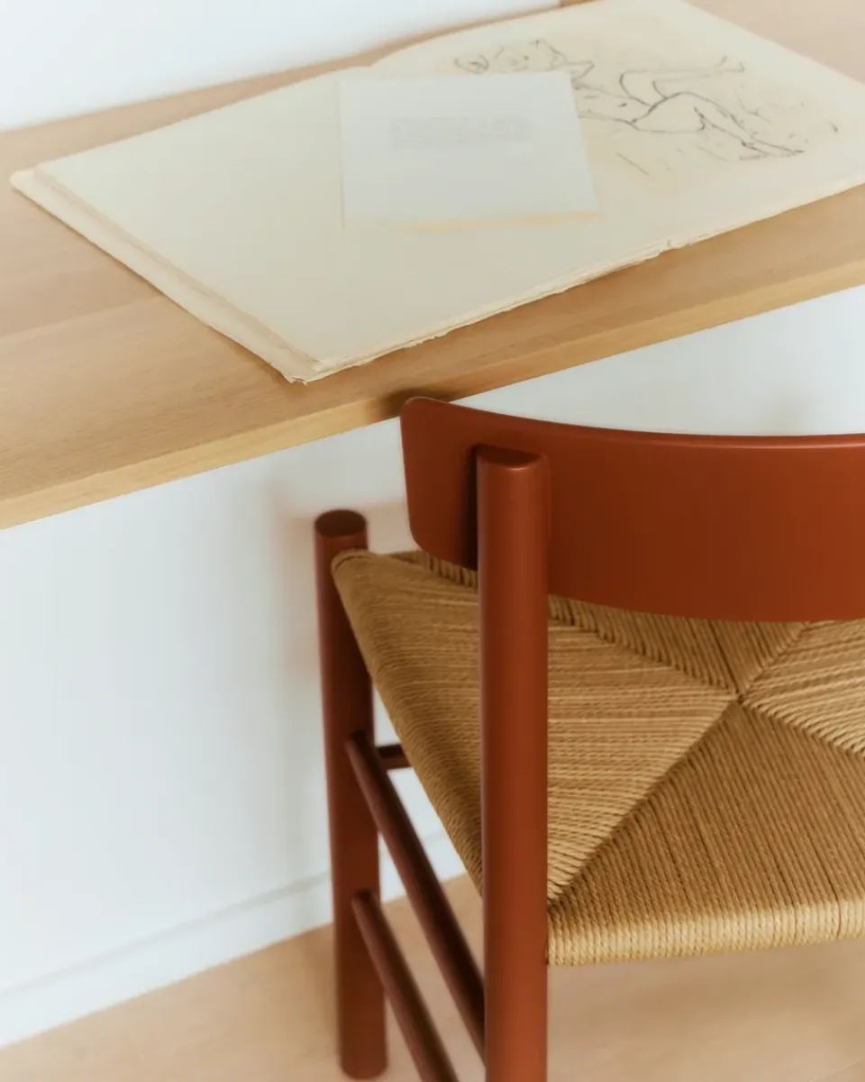 Silla J39, Herritage red-trenzado natural*Fredericia Furniture Hot