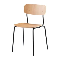 Silla J182 Holmen , Chapa de roble - patas negras*FDB Møbler Best
