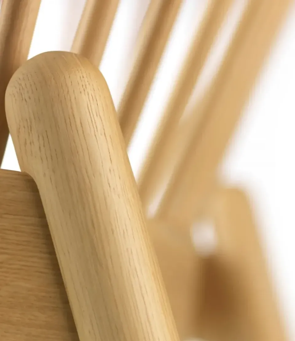 Silla J166 Jørna, Oak lacquered-light grey*FDB Møbler Online