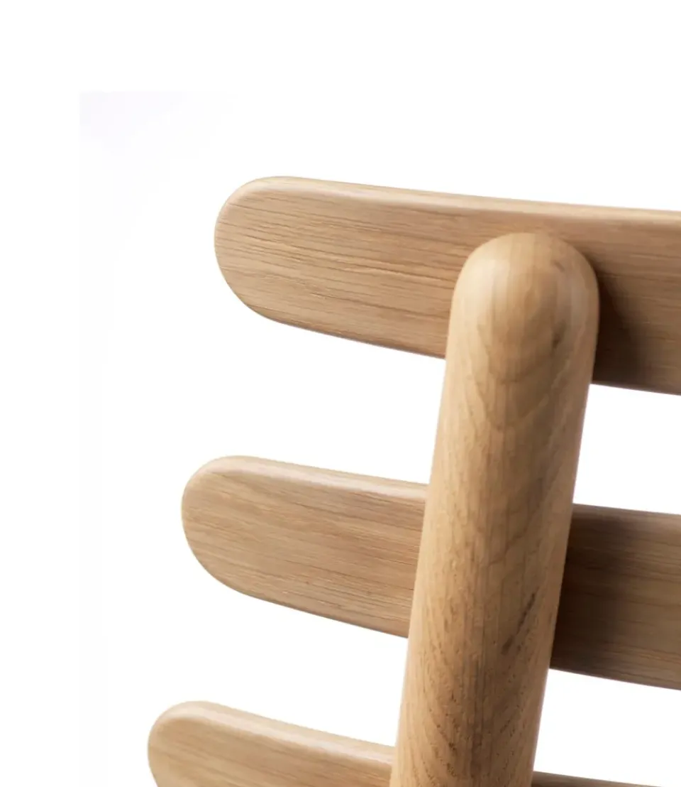 Silla J48, Oak nature lacquered-nature*FDB Møbler Outlet