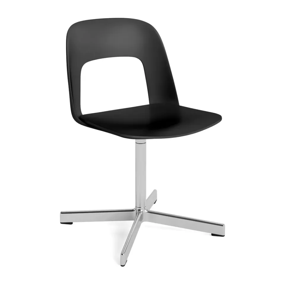 Silla Layout Chair 131, Black-aluminio pulido*HAY New