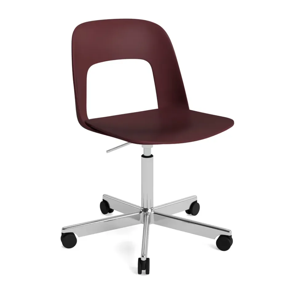 Silla Layout Chair 141, Bordeaux-aluminio pulido*HAY Discount
