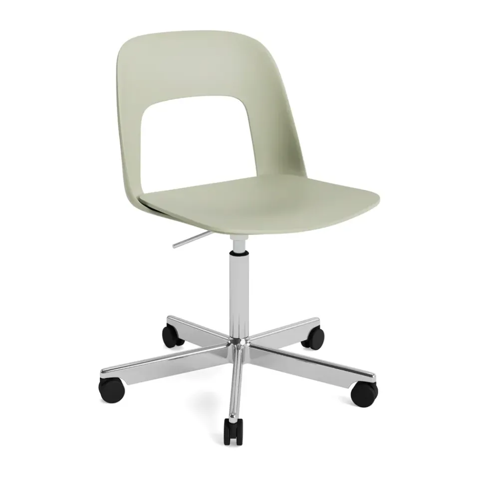 Silla Layout Chair 141, Bottle green-aluminio pulido*HAY Clearance