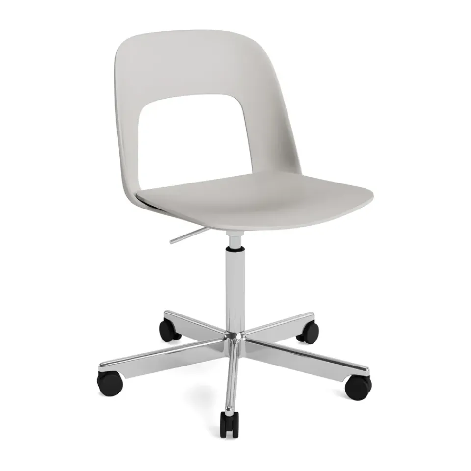 Silla Layout Chair 141, Sky grey-aluminio pulido*HAY Hot